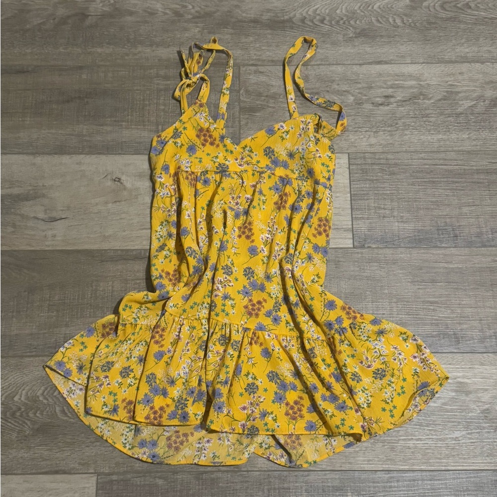 Women’s Yellow Floral Sundress